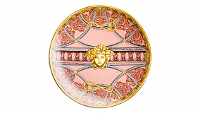 Тарелка пирожковая Rosenthal Versace Ла Скала 17 см, розовая