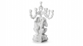 Канделябр на 5 свечей Seletti Бурлеск Три Обезьяны 60 см