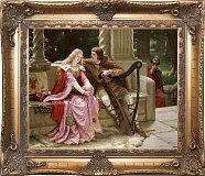 Картина "Романтическая история" 28*36см + багет №14