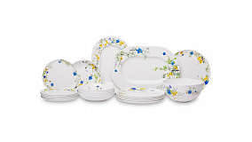 Столовый сервиз на 6 персон Rosenthal "Альпийские цветы", 21 предмет