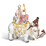 Фигурка Meissen 28см Перс на слоне с мавром (И.-И. Кендлер, 1750г.)(пара к 67020) (лим.вып. 1/2017)
