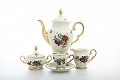 Кофейный сервиз на 6 персон Sterne porcelan Слоновая кость