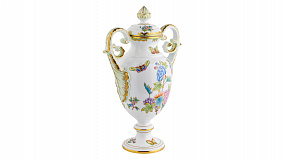 Ваза с крышкой Виктория Herend 36см