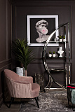 Стеллаж "Полусфера" прозр.стекло/хром Garda Decor 