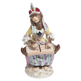 Фигурка Meissen Meissen Обезьяний оркестр.Обезьянка с цитрой 13,5см (лим.вып. 2020г. 310шт.)