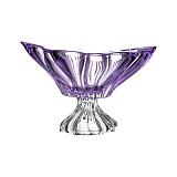 Фруктовница на ножке Aurum Crystal Plantica 33 см, Amethyst