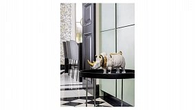 Фигурка Lladro Носорог-киборг 19х45х22 см, белый, фарфор