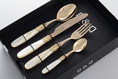 Набор столовых приборов на 6 персон France Gold Domus, 24 предмета