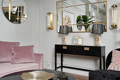 Консоль черная с ящиками GARDA DECOR