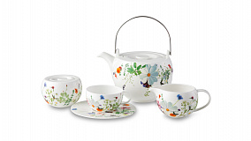 Чайный сервиз на 6 персон Rosenthal "Горный воздух", 15 предметов