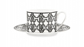 Чайный набор на 2 персоны Roberto Cavalli Home Монограмма 200 мл