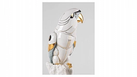Фигурка Lladro Попугай Ара-киборг 20х22х45 см, фарфор