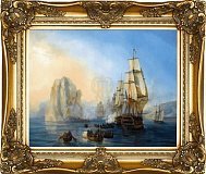 Картина "Парусный караван" 41*51см + багет №14