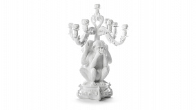Канделябр на 5 свечей Seletti Бурлеск Три Обезьяны 60 см
