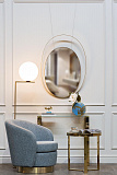 Консоль прозрачное стекло/золото GARDA DECOR
