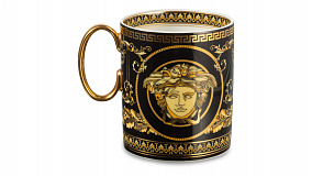 Кружка Rosenthal Versace Virtus Gala 300 мл, черная