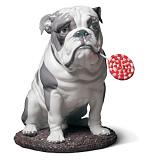 Фигурка Lladro Бульдог с леденцом 33х33 см, фарфор