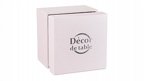 Подсвечник Decor de Table Pate de Verre Cristal Ирисы 8 см, хрустальное тесто, янтарно-красный, п/к