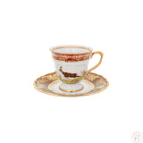 Кофейный сервиз на 6 персон Repast Охота Красная