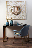 Консоль черное стекло/золото GARDA DECOR