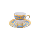 Кофейный набор на 6 персон Falkenporzellan Imperial Blue Gold 110мл