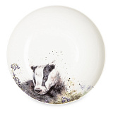 Тарелка для пасты Royal Worcester Забавная фауна Барсук 22 см