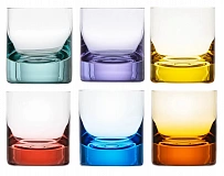 Стаканы для виски Whisky set цветной 370мл, Moser