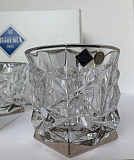Набор стаканов для виски 350мл, 6шт. "GLACIER отводка платина", Bohemia JIHLAVA
