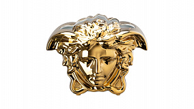 Ваза Rosenthal Versace Медуза Гранде 21см, золотая